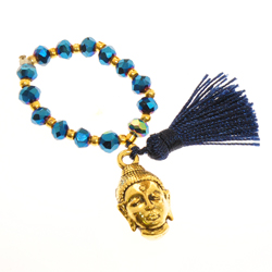 ANELLI ELASTICO TASSEL BUDDHA COLORE ORO