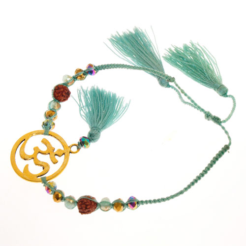 BRACCIALI MORBIDI TASSEL OM CIRCLE COLORE ORO - Image 2