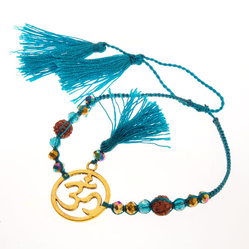 BRACCIALI MORBIDI TASSEL OM CIRCLE COLORE ORO - Image 3