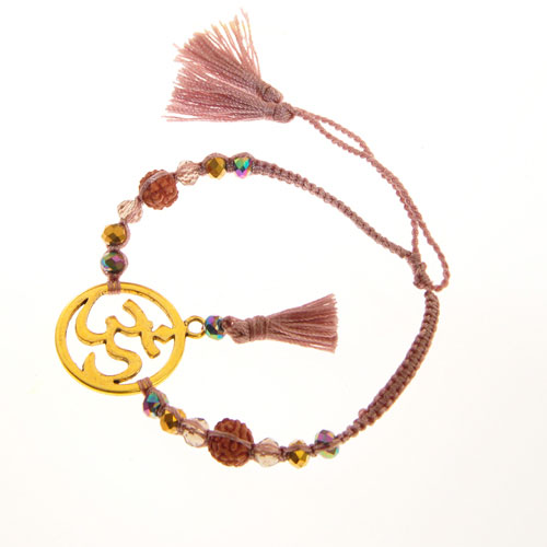 BRACCIALI MORBIDI TASSEL OM CIRCLE COLORE ORO - Image 4