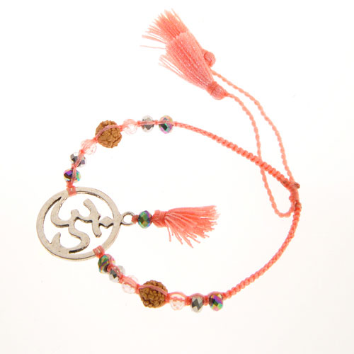 BRACCIALI MORBIDI TASSEL OM CIRCLE COLORE ARGENTO - Image 2