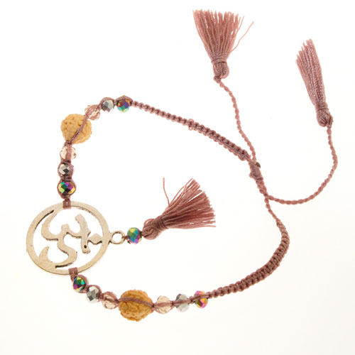 BRACCIALI MORBIDI TASSEL OM CIRCLE COLORE ARGENTO - Image 7