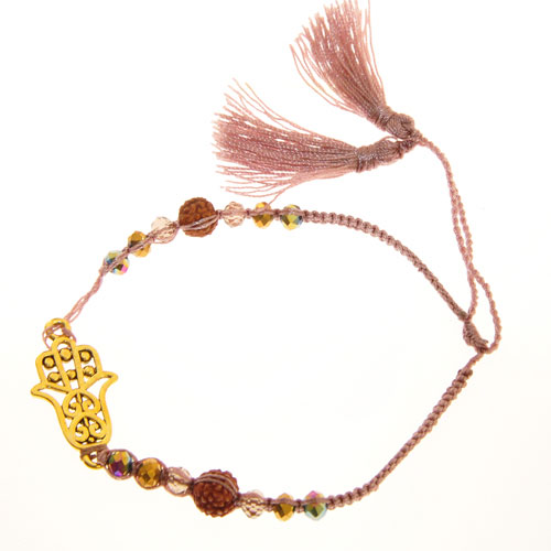 BRACCIALI MORBIDI TASSEL FATIMA CIRCLE COLORE ORO - Image 8