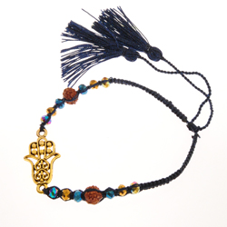 BRACCIALI MORBIDI TASSEL FATIMA CIRCLE COLORE ORO