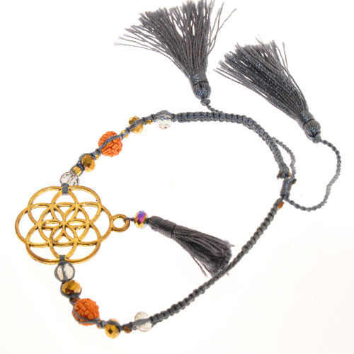 BRACCIALI MORBIDI TASSEL MANDALA COLORE ORO - Image 7