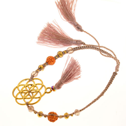 BRACCIALI MORBIDI TASSEL MANDALA COLORE ORO - Image 8