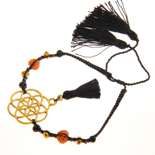 BRACCIALI MORBIDI TASSEL MANDALA COLORE ORO - Image 9