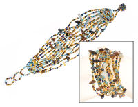 BRACCIALI 13 FILI CON PERLINE E PIETRE