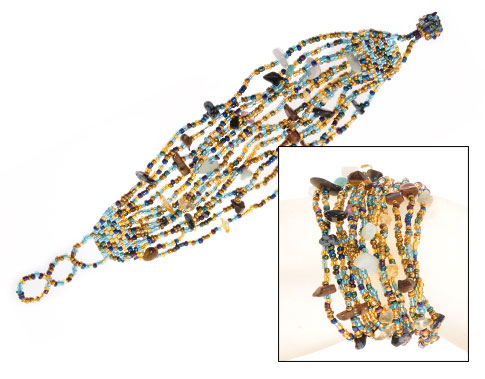 BRACCIALI 13 FILI CON PERLINE E PIETRE - Image 2