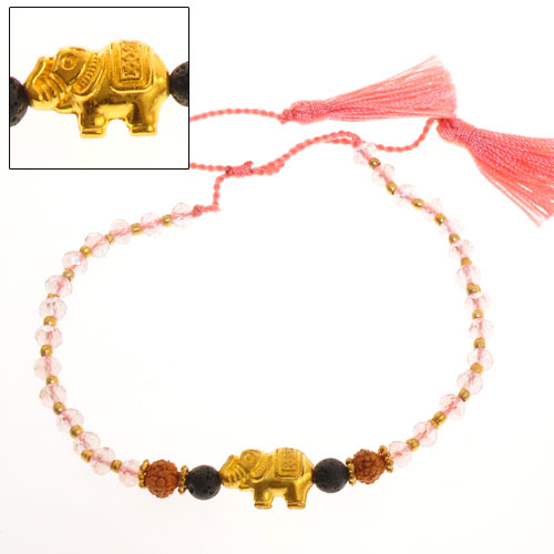 BRACCIALI TASSEL ELEFANT GANITRI LAVA ORO - Image 2