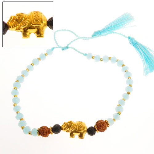 BRACCIALI TASSEL ELEFANT GANITRI LAVA ORO - Image 3