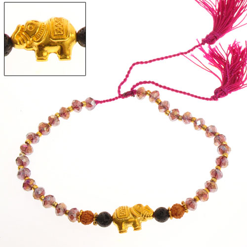 BRACCIALI TASSEL ELEFANT GANITRI LAVA ORO - Image 6