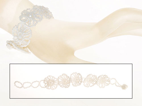 BRACCIALI 5 FLOWER CRYSTAL AMBURADUL STRIPE - Image 5