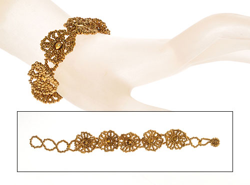 BRACCIALI 5 FLOWER CRYSTAL AMBURADUL STRIPE - Image 6