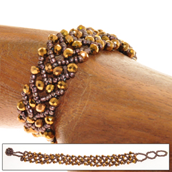 BRACCIALI SPIGA SMALL CRYSTAL STRIPE