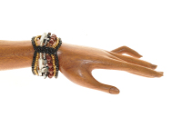 BRACCIALI ONDA CON MADREPERLA COLORATE