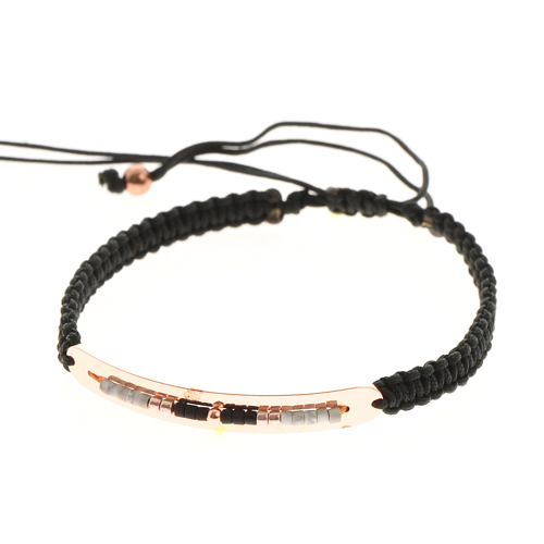 BRACCIALI MIYUKI SINGLE STRIPE ROSE PLATED - Image 2