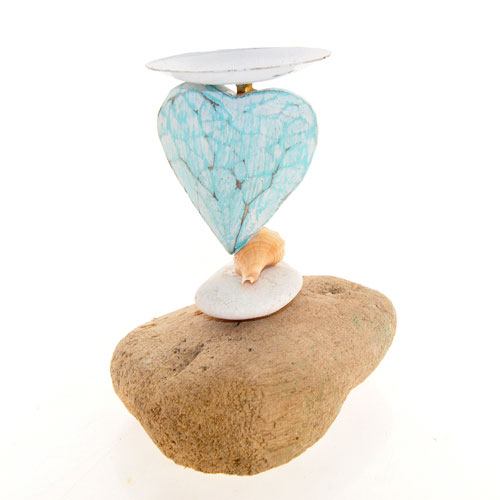 PORTACANDELE COMB CONCHIGLIA MOTIF CUORE - Image 2