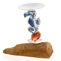 PORTACANDELE COMB CONCHIGLIA MOTIF CAVALUCCIO MARINO