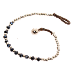 BRACCIALI SIMPLE COMB CRYSTAL W/BUTTON SILVER