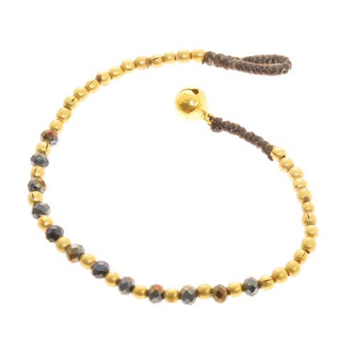 BRACCIALI SIMPLE COMB CRYSTAL W/BUTTON GOLD - Image 7