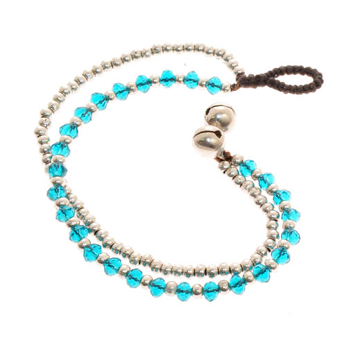 BRACCIALI 2 LINES COMB CRYSTAL W/BUTTON SILVER - Image 11