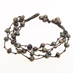 BRACCIALI SIMPLE TEMALI 4 LINE MUTIARA BUTTON