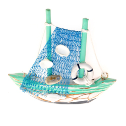 MAGNETE PESCHERECCIO CON RETE E CONCHIGLIE