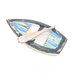 MAGNETE BARCA CON REMO LIRIZ CM 7X3