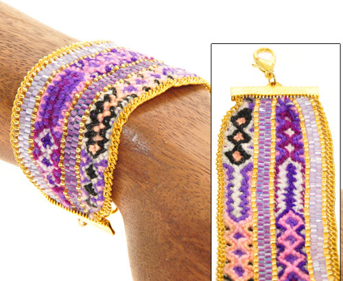 BRACCIALI PURAVIDA LOCA AMBURADOL LARGE GOLD - Image 2