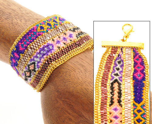 BRACCIALI PURAVIDA LOCA AMBURADOL LARGE GOLD - Image 8