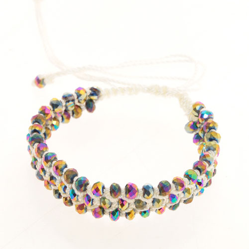 BRACCIALI MACRAME TEMALI 3 LINE KRISTAL - Image 2