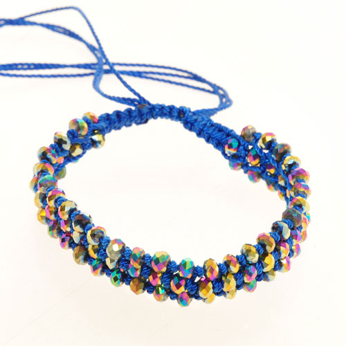 BRACCIALI MACRAME TEMALI 3 LINE KRISTAL - Image 3