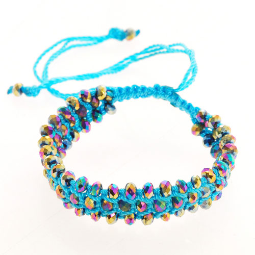 BRACCIALI MACRAME TEMALI 3 LINE KRISTAL - Image 4