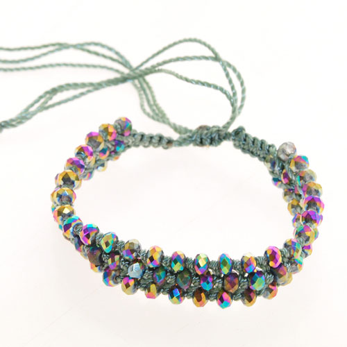 BRACCIALI MACRAME TEMALI 3 LINE KRISTAL - Image 5