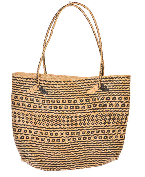 BORSE RATTAN SHORT HANDLE BORNEO PANTAI SQUARE 37 X 44 CM - Image 3