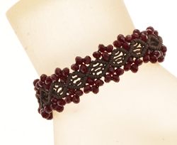 BRACCIALI MACRAME DIAMOND COMB. CRYSTAL