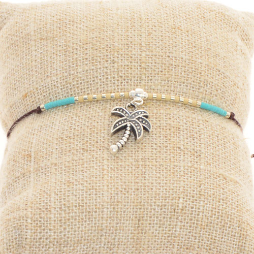 BRACCIALI 1 FILO MIUKI CON PENDENTE PALMA - Image 2