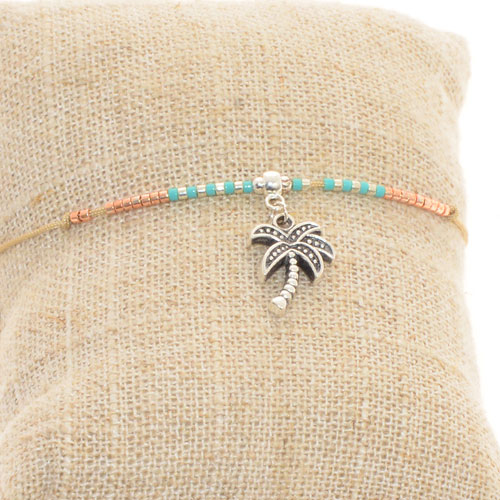 BRACCIALI 1 FILO MIUKI CON PENDENTE PALMA - Image 5