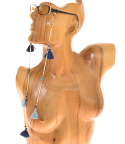 CORDINI PORTAOCCHIALI MGB COMB TASSEL E CRISTAL PLIN