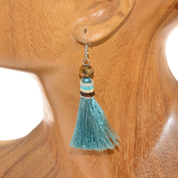 ORECCHINI CRISTAL TABUNG MGB 15/O TASSEL