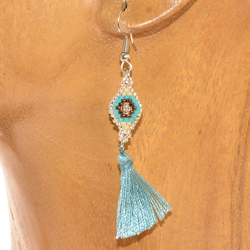 ORECCHINI CRISTAL WAJIK  MGB 15/O TASSEL