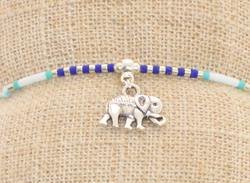BRACCIALI 1 FILO MIUKI CON PENDENTE ELEFANTE