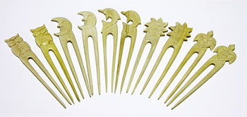 FERMACAPELLI IN LEGNO NATURAL 2 FORCINE