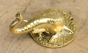 APPENDINO SINGOLO IN OTTONE TESTA DI ELEFANTE