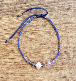 BRACCIALI LINEA SAMARKANDA CON PERLINE GIAPPONESI TURCHESE AFRICA E PERLE DI FIUME CON PERLINE IN OTTONE GOLD PLATED