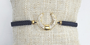 BRACCIALI TEMALI CON ZIRCONI COLORATI E LUNA GOLD PLATED