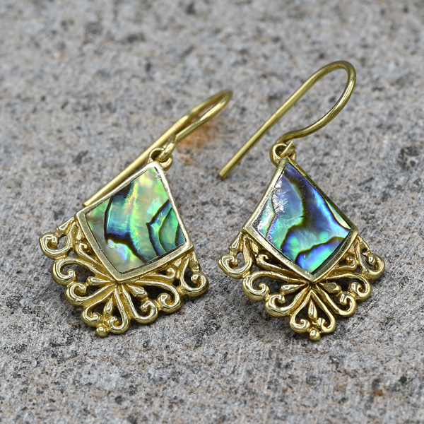 ORECCHINI IN OTTONE CON CONCHIGLIA ABALONE - Image 11