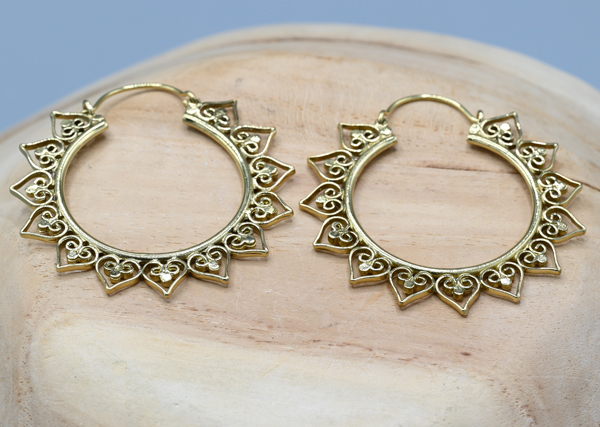 ORECCHINI IN OTTONE MISURA MEDIA - Image 2