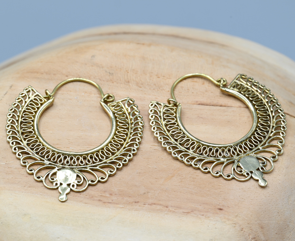 ORECCHINI IN OTTONE MISURA MEDIA - Image 4